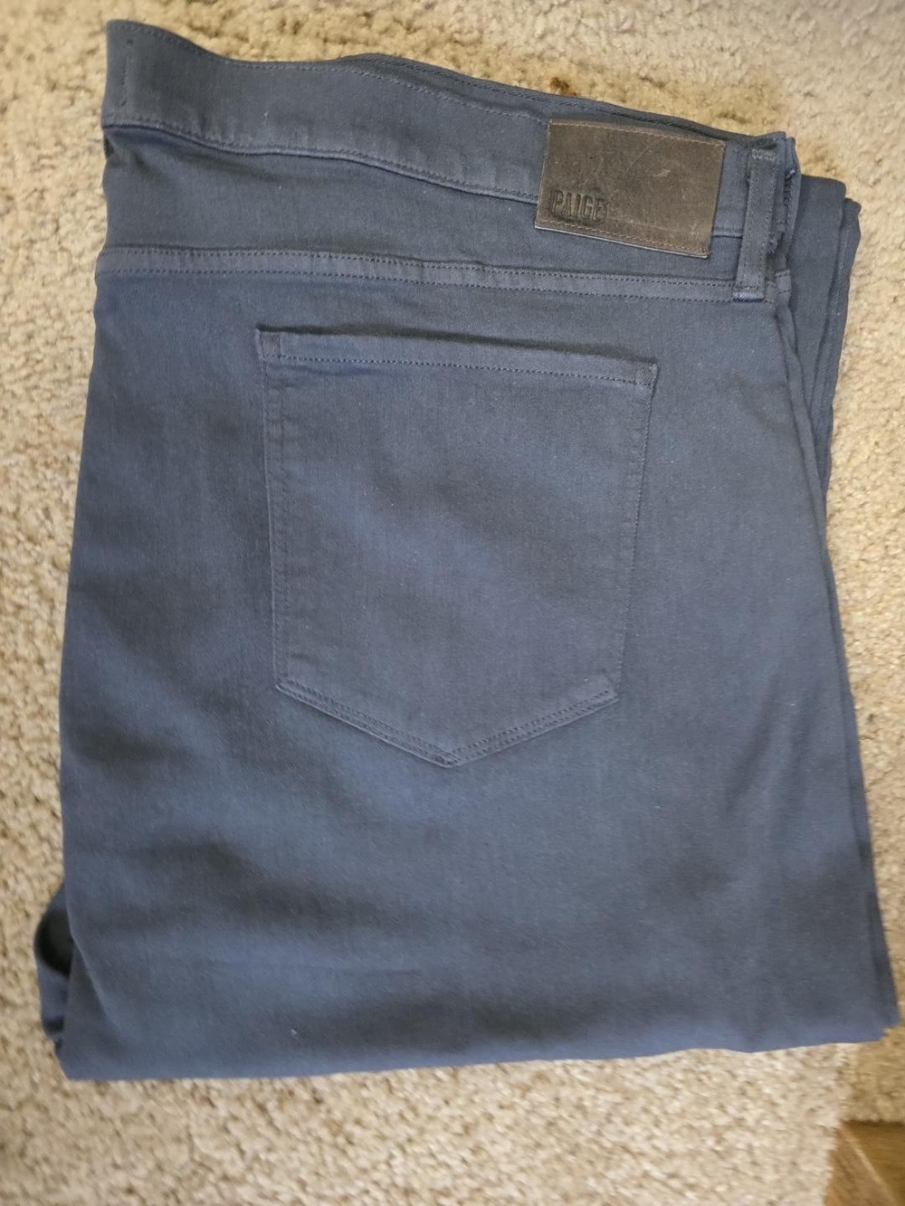 C022 PAIGE Federal Men's Jeans 44x30 Dark Navy – Unused